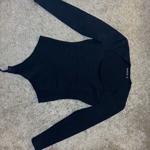 Black Long Sleeve Women's Bodysuit